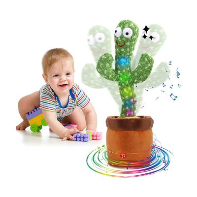 China Glowing Cactus Singing and Dancing Smart Recording Toy Cactus Plush Toy Children's Recording Toy for sale