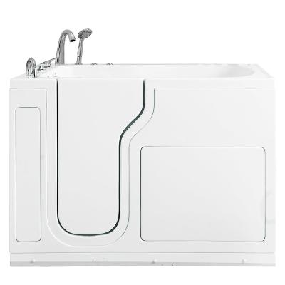 China Luxury Step In Bathtub Acrylic Rectangular Digital Walking Tub For Hotel Bathrooms for sale