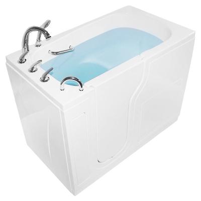 China Space Saving Walking Tub Acrylic Rectangular Digital Control Walk In Tub for sale