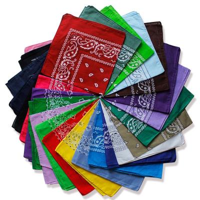 China Wholesale Multifunctional Design Multifunctional Durable Cotton Customer Soft Square Bandana for sale