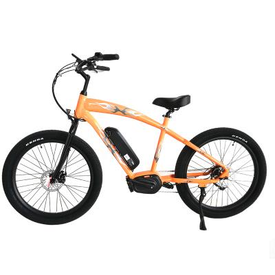 China Aluminum Alloy Electric Bike With Bafang Max Drive System Bafang Middle Motor E-Bike Beach Cruiser Bike Bafang Drive Ebike Middle Motor for sale