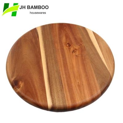 China Viable Thick Acacia Wood Round Chopper, Butcher Stall Wholesale for sale