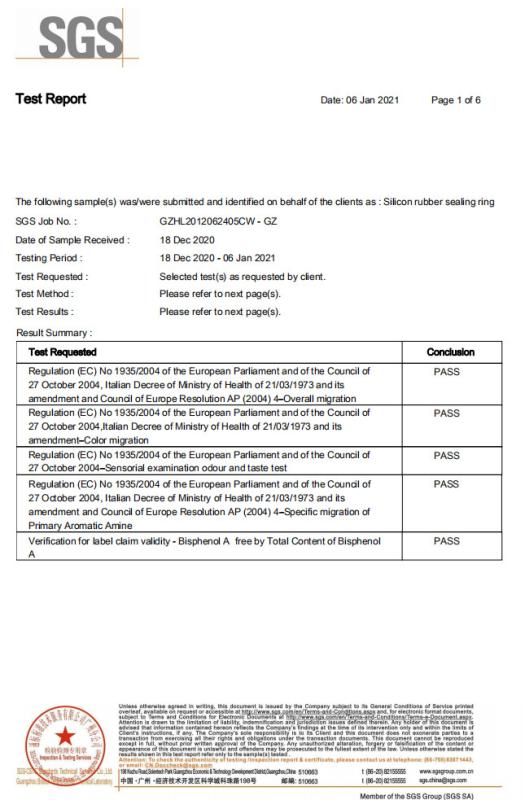 Regulation (EU) No 10/2011 - Shenzhen Tenchy Silicone&Rubber Co.,Ltd