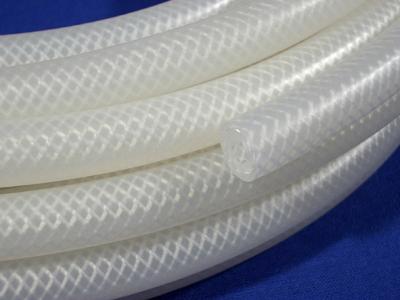 Chine Résistance vieillissante de tuyauterie tressée de silicone de polyester pour des matériaux d'équipement de nourriture à vendre