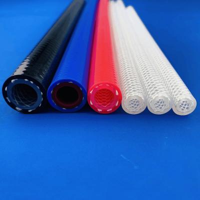 China FDA Oxygen Generator Braided Silicone Tubing Reinforced Fiber Braided Hose for sale