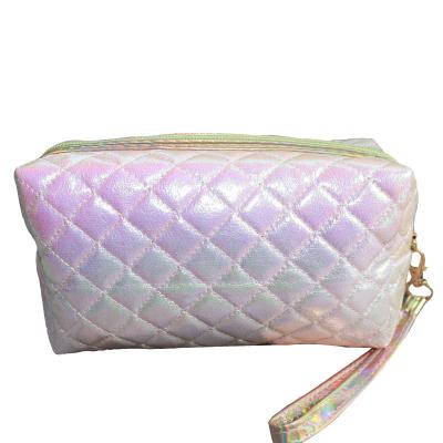 China Fashion Cosmetic Bag Diamond Waterproof Travel Large Capacity Makeup Bag Durable Place Storage Lipstick Change Bag for sale