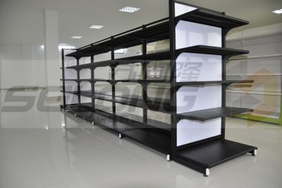 China Professional Supermarket Display Racks , Supermarket Gondola Shelving Units for sale