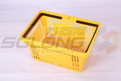 China HDPP Supermarket Hand Held Shopping Baskets Environmental Protection for sale