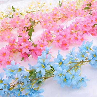 China Amazon Hot Sale Wedding Decoration Durable Silk Cherry Blossoms Hanging Vine For Sale for sale