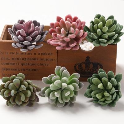 China Waterproof Artificial Flowering Mini Plants Fake Succulent Potted Plants For Home Decoration for sale