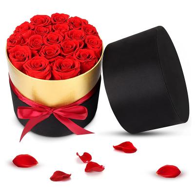 China Latex Luxury Real Eternal Rose For Mother's Day Forever Bloom Durable Grade Gift Boxes For Preserved Roses for sale