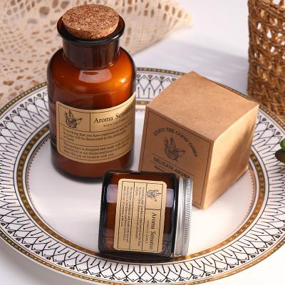 China Luxury Unique Private Label Customize Luxury Holiday Gift Set Aromatherapy Perfume Soy Wax Essential Oil Scented Candles for sale