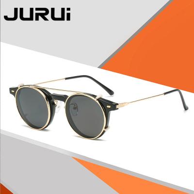 China New Fashion Sunglasses 2022 Fashion Trend Men's UV400 OEM Logo Custom Logo Clip On Polarized Sunglasses for sale