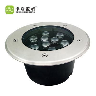 China Hot Sale LANDSCAPE Durable Stainless Steel Round Column Recessed Waterproof LED Underground Light for sale