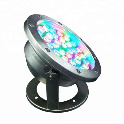 China Swimming Pool 24V IP68 Aluminum Waterproof Underwater Dmx LED Light for sale