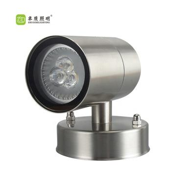 China Modern Classic Outdoor Spot IP65 3W Stainless Wall Lamp With Shades for sale