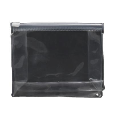 China Custom Packaging Clear Transparent EVA Zipper Moisture Proof Best Stand Up Pouch Cosmetic Ziplock Bags for sale