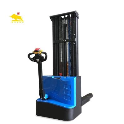 China Guangdong Niuli Logistics NEUNE CTQB 1000kg Electric Stacker Cargolift Forklift Building Material Stores For Storage Warehouse for sale