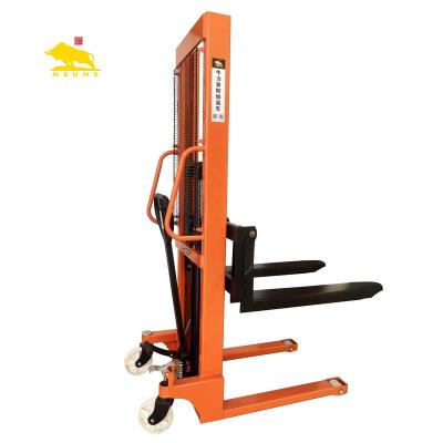 China Building Material Shops NEUNE Forklift Cargolift Pallet Stacker CTY-E 1000KG 1600mm Hydraulic Manual Lifting Equipment for sale