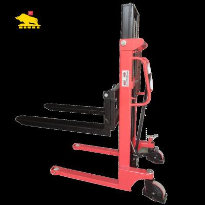 China Building Material Shops NEUNE Hand Pallet Stacker Forklift Hydraulic Manual Stacker CTY-E 1000KG 2.5M for sale