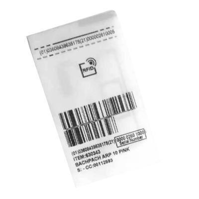 China UHF washable rfid anti theft barcode tag clothing label for clothing management for sale