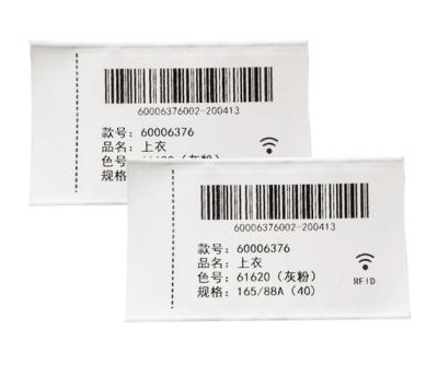 China Woven 860-960 MHz M5 UHF rfid tags long distance rfid smart label for clothing management for sale