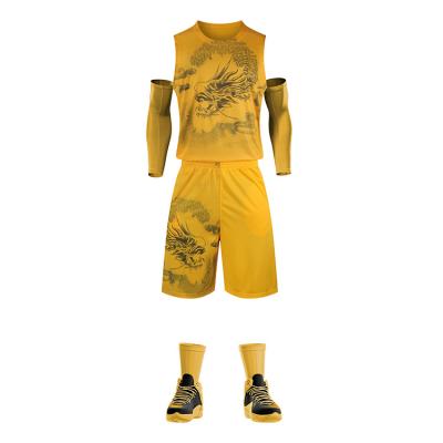 China Custom Antibacterial Quick Dry Basketball Tank Top Sports Wear New Design Sublimation Basketball Shirt Basketball Uniform Set for sale