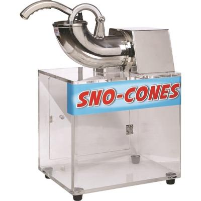 China Outdoor commercial stainless steel ice crusher snow cone shaver machine electric ice crusher with ice tank for sale