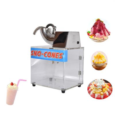 China Electric Cone Machine High Efficiency Snow Ice Shaver Machine Commercial Stainless Steel Ice Crusher for sale