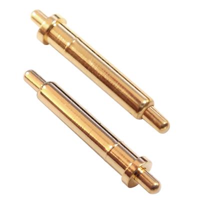 China PCB Customize Length 5V2A 12V 2A Gold Plated Assemble Double Header Pin Pogo Pin Connector for sale