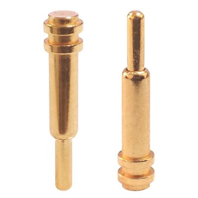 China Customize Length 5V2A 12V 2A Pin In-Mold Injection Gold Plated Single Waterproof Pogo Pin Connector LK-PIN for sale