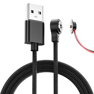 China Heated Clothes Clothes Magnetic Round 2 Pin Pogo Pin Magnetic Pogo Connector Pins Magnetic Usb Quick Charging Cable For Heating Clothes for sale