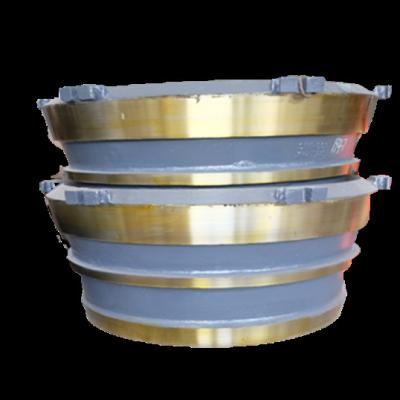 China Premium Construction Replacement Stone Cone Crusher Parts H4800 H6800 Coat Bowl Liner for sale