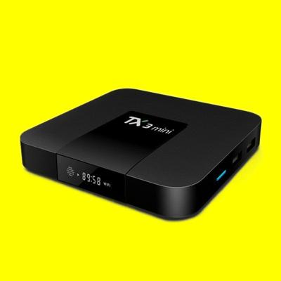 China TF Card Reader Cheap Price Android TV Box Amlogic S905w Tx3 Min Quad Core 2+16gb Smart TV Box for sale