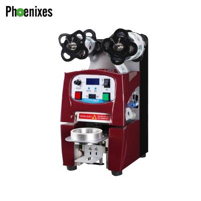 China Automatic Beverage Coffee Paper Cup Sealing Machine For Beverage Shop for sale