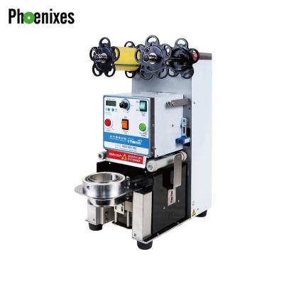 China Reliable beverage cup sealing machine for PP and PE film, CE certification for sale