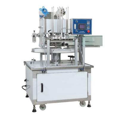 China Beverage Wholesale Price Rotary Filling And Sealing Machine For Food And Beverage Shops Packaging for sale