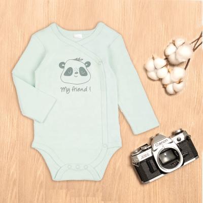 China Baby Bodysuit Gots Certified Organic Cotton Baby Bodysuit Knit Custom Baby Clothes for sale