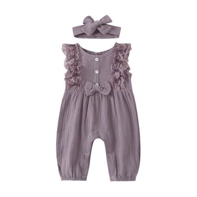 China Wholesale Baby Cotton Rompers Newborn Wear Summer Clothes Cute Toddler Baby Romper for sale