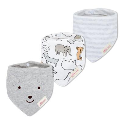 China Antibacterial Hot Sale Cotton Baby Clothes Kids Triangle Scarf Cute Feeding Bibs for sale