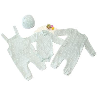 China Factory Direct Sale Cotton 4pcs Baby Suit 1-2 Years Old Organic Antibacterial Baby for sale