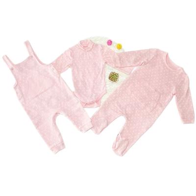 China Antibacterial Baby Suit Cotton 3pcs Fashion Baby Clothes 1-2 Years Old Hot Selling Organic Suit for sale