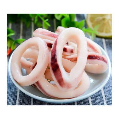 China Good quality nutritious frozen precooked skin on squid ring for sale