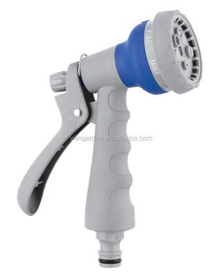 China Plastic Water Spray Gun Irrigation Gun 7 Patterns Garden Sray Nozzle for sale