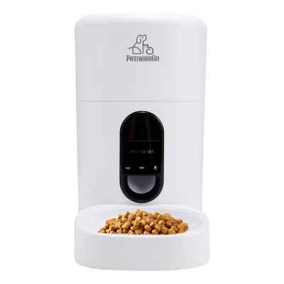 China Automatic Pet Feeder Cat Dog Pet Feeder Camera Wifi Tuya Smart Mobile Phone Chip Auto App Remote Control for sale