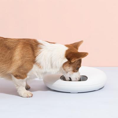 China Smart Touch Control 6 Meal Automatic Cat Pet Automatic Feeder Cat Food Storage Dog Food Dispenser for sale