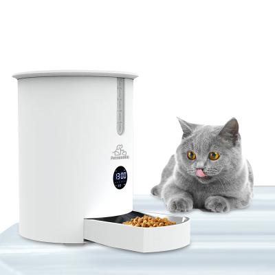 China 2.8L Cat Food Automatic Timer Feeder Automatic Pet Smart Feeder With Food Grade Stainless Steel Plates for sale