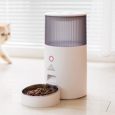 China APP Wifi Automatic Smart Manual Button and Control Controlled Automatic Pet Driver Pet Bowl Food Dispenser for sale