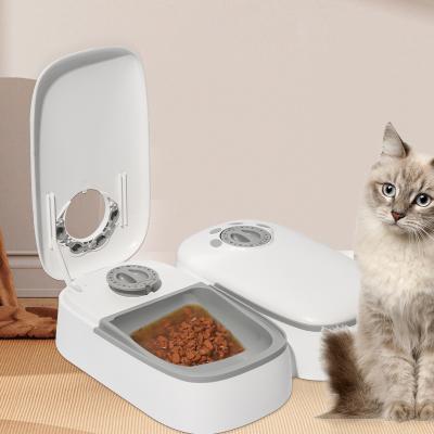 China PetnessGo Automatic 48-Hour Timed Tamper Heavy Duty Design Cat Dog Feeder 2 Automatic Meal Feeder Ice Bag for sale