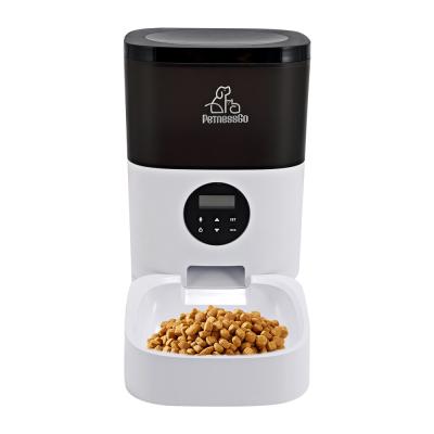 China 2021 Automatic Smart Dry Dog Food Dispenser Finger Press Control Pet Dogs Driver With Voice Disc Function for sale